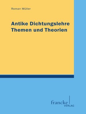 cover image of Antike Dichtungslehre